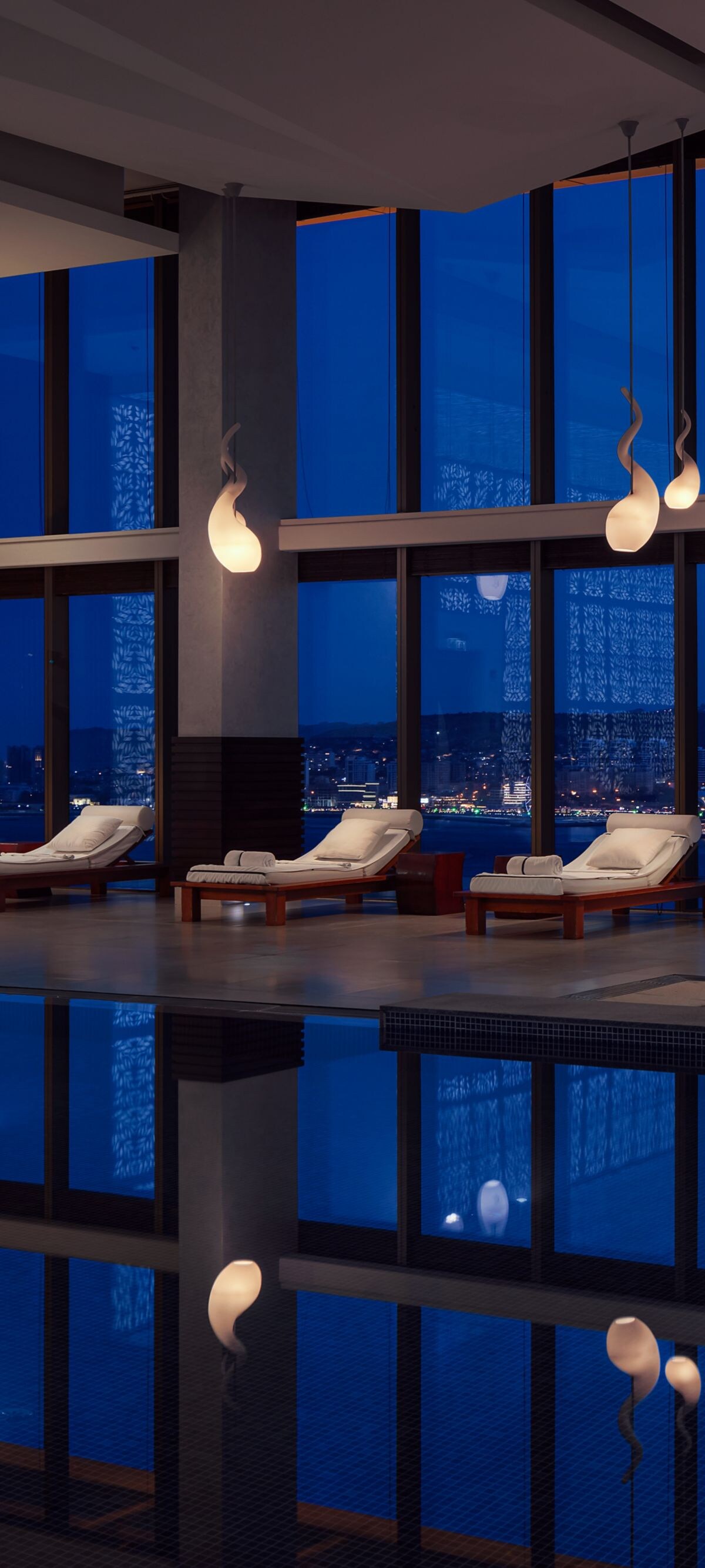 fabulous night view from spa pool