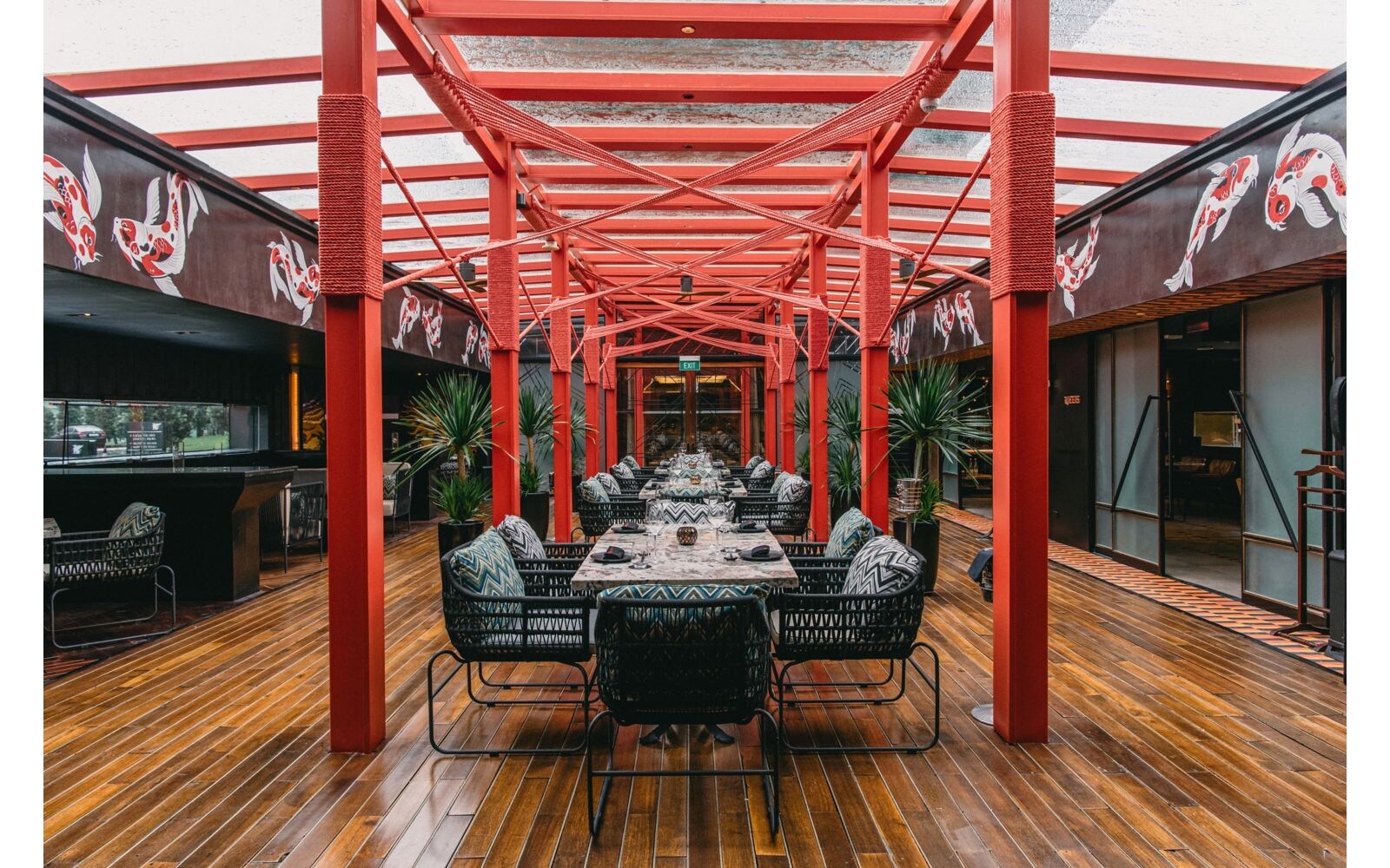 JW Marriott Hanoi and Kumihimo and The Margaux Grill Japanese Art Meets Garden Grill