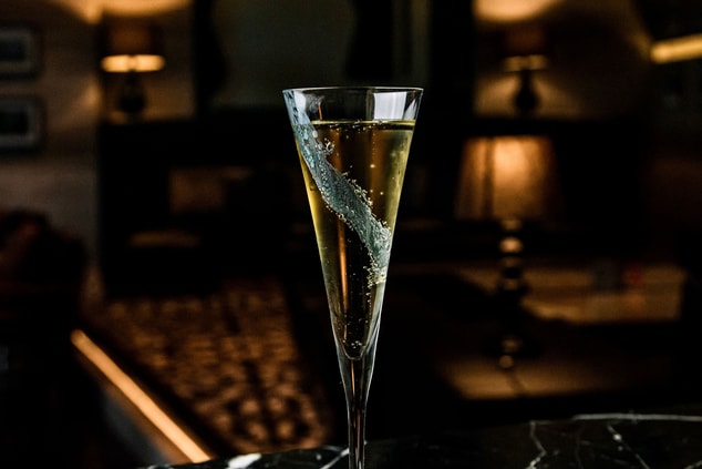A glass of 'Paris' signature cocktail 