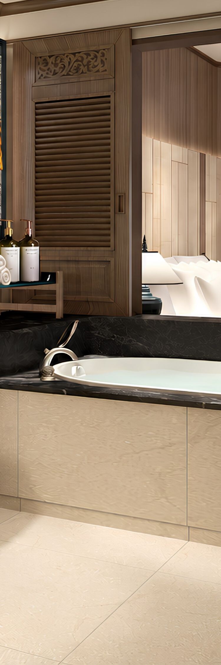 Bad im Deluxe Zimmer
