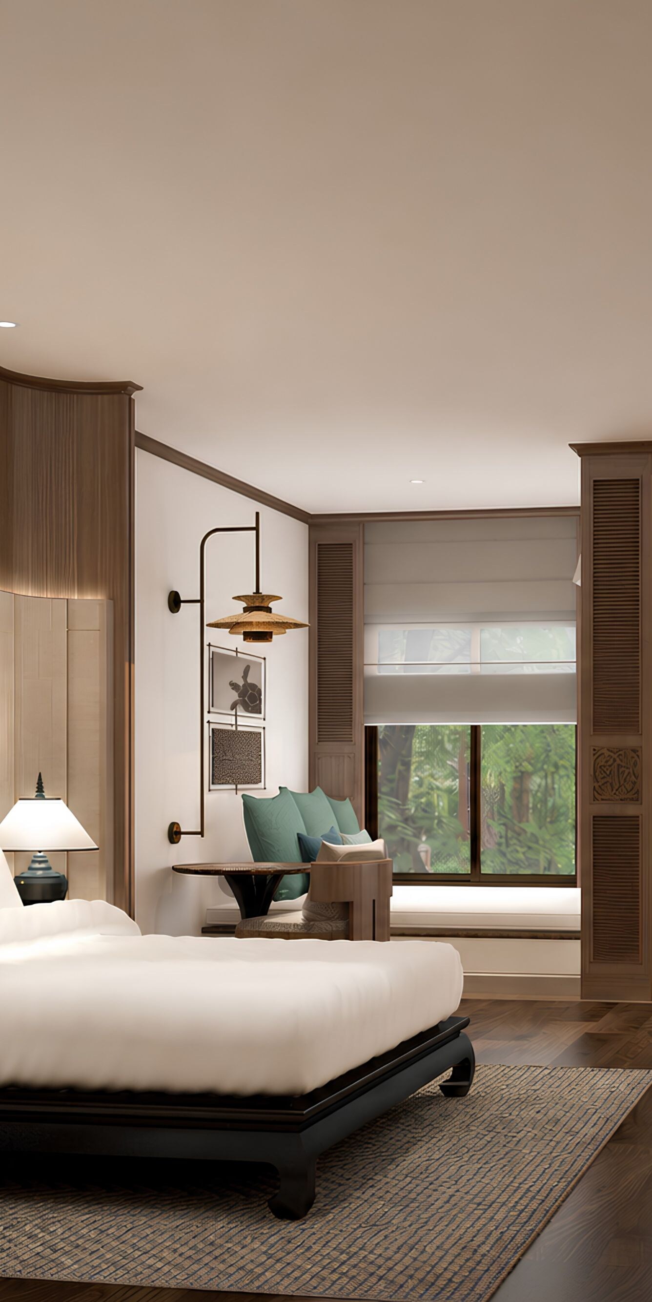 Deluxe Zimmer – Ausblick vom Schlafzimmer