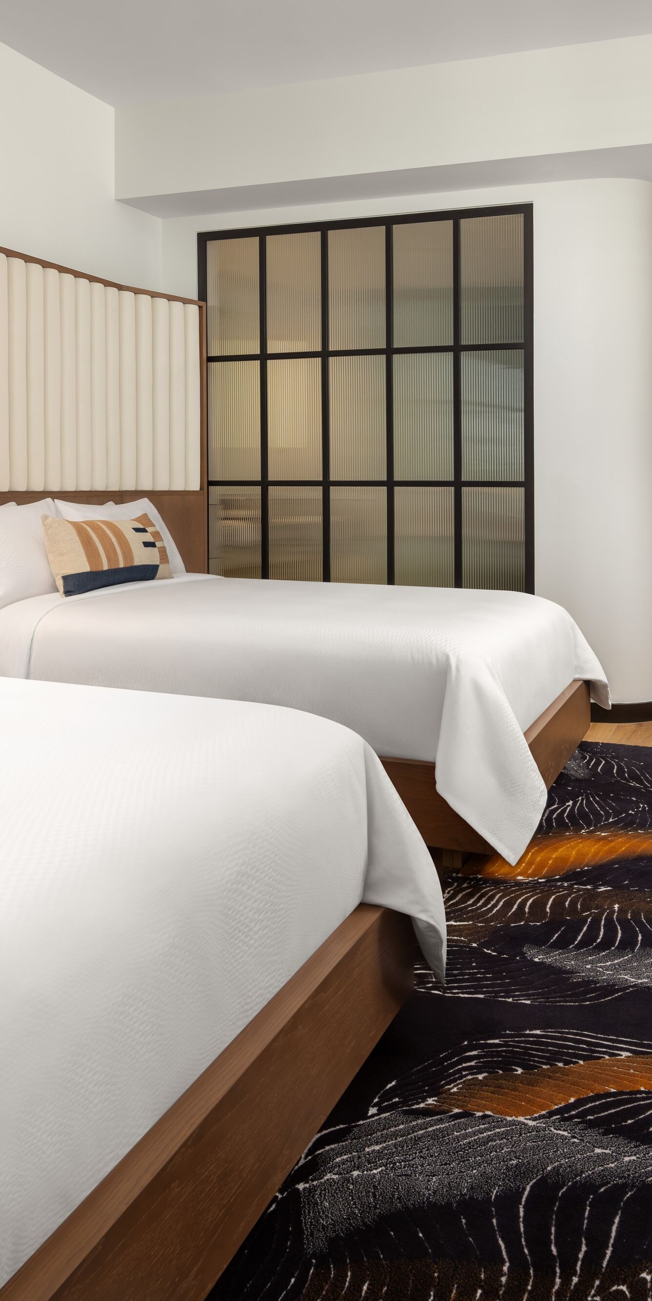 Double guest room with modern design