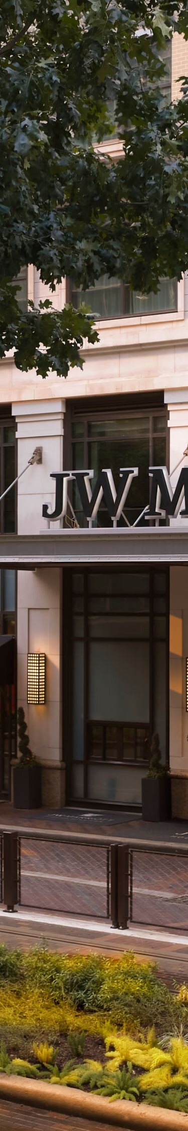 JW Marriott exterior with street view