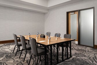 Meeting room, table and chairs
