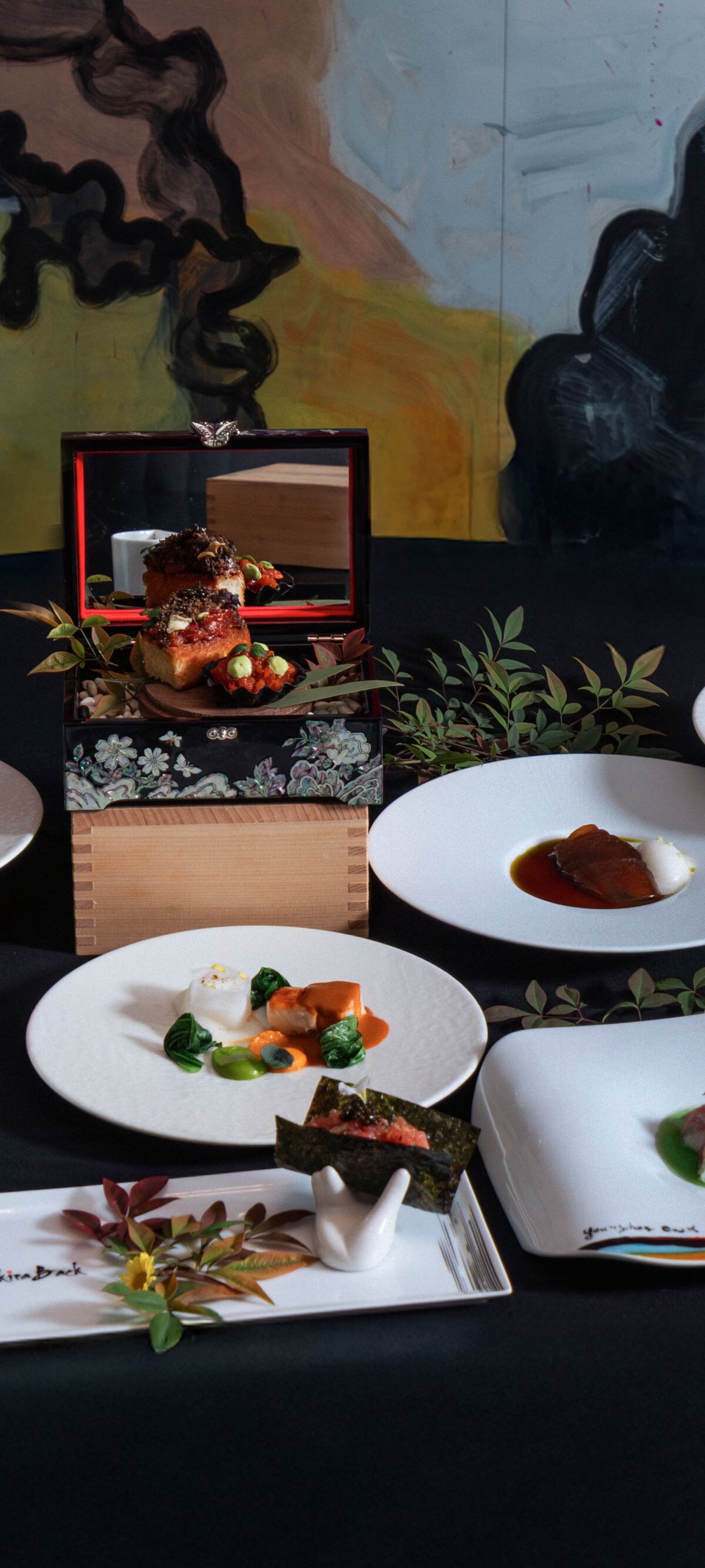 Akira Back’s six-course omakase menu