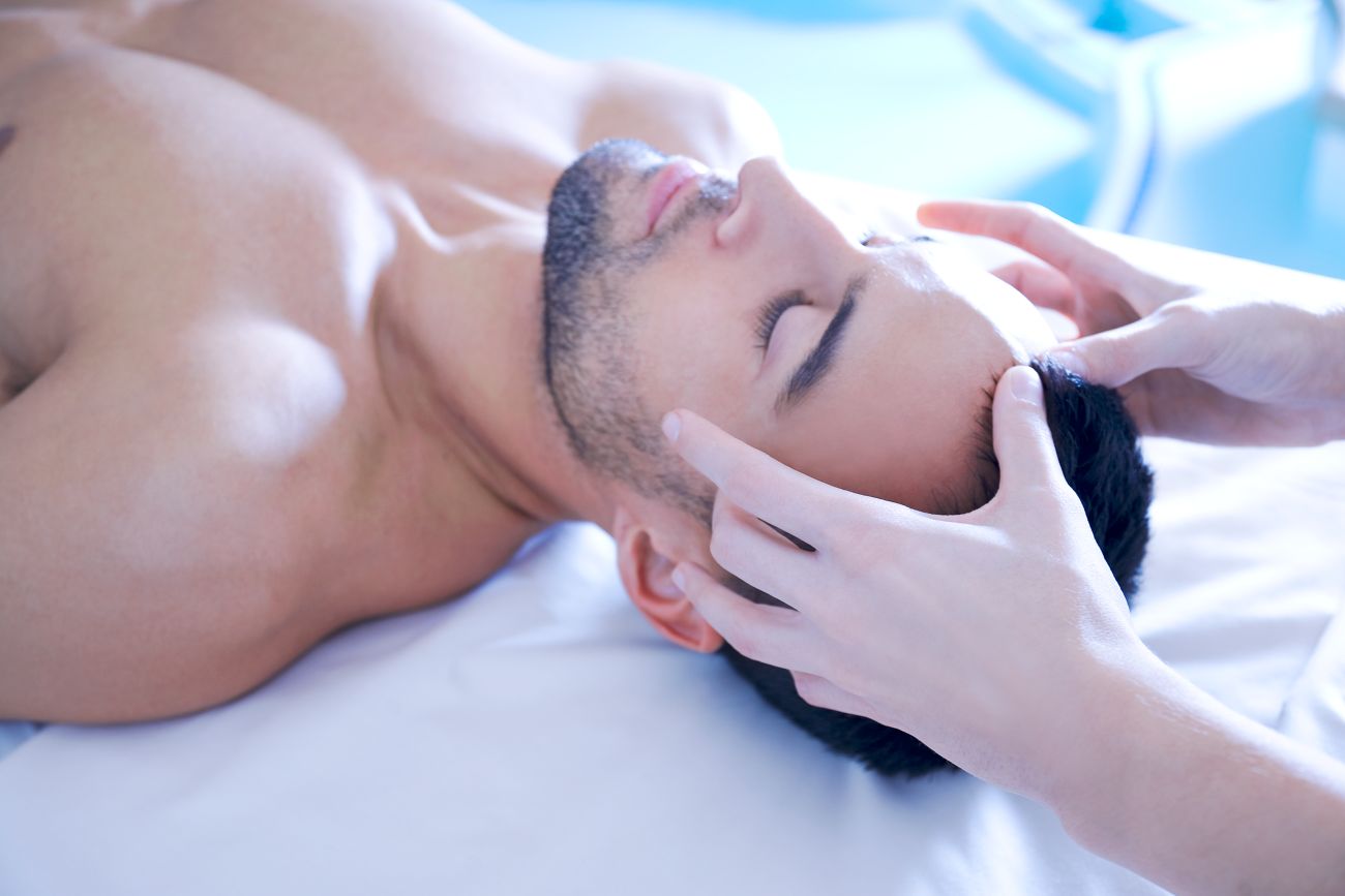 Man Head Massage