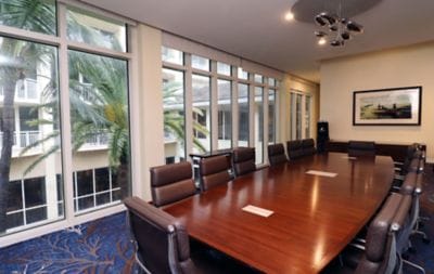 Boardroom with TV