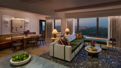 Presidential suite living area