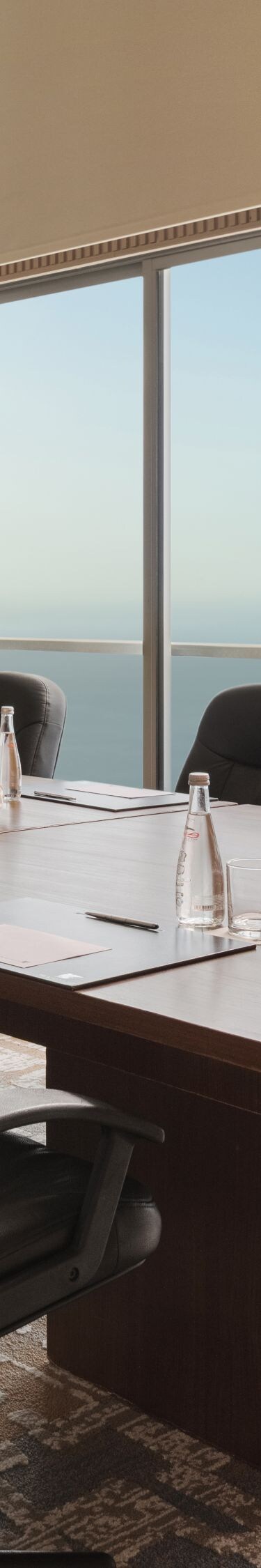 boardroom with 9 chairs