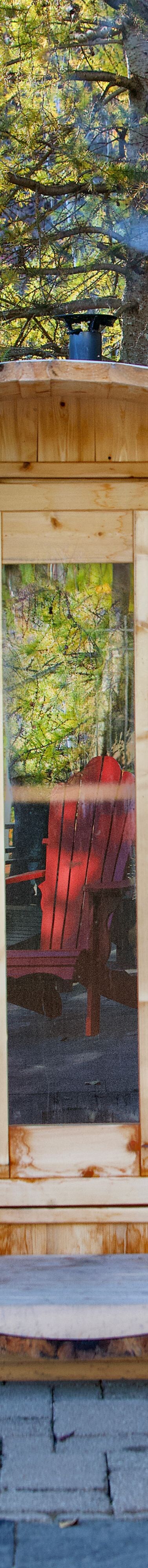 barrel sauna, sauna, outdoor spa