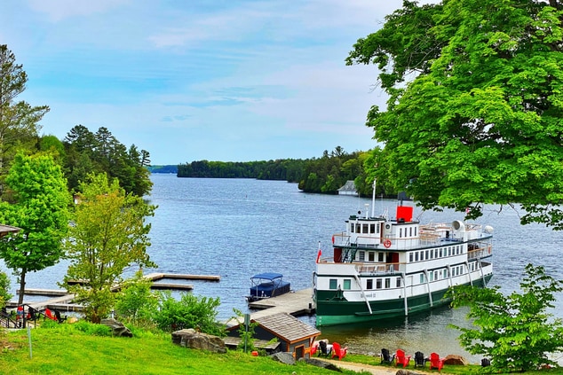 Guest can enjoy a Steamship cruise from the Docks 