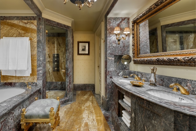 Suite Bathroom, tub, vanity, shower