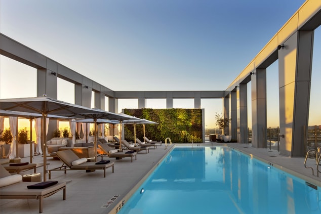 Rooftop Pool with Lounge Chairs