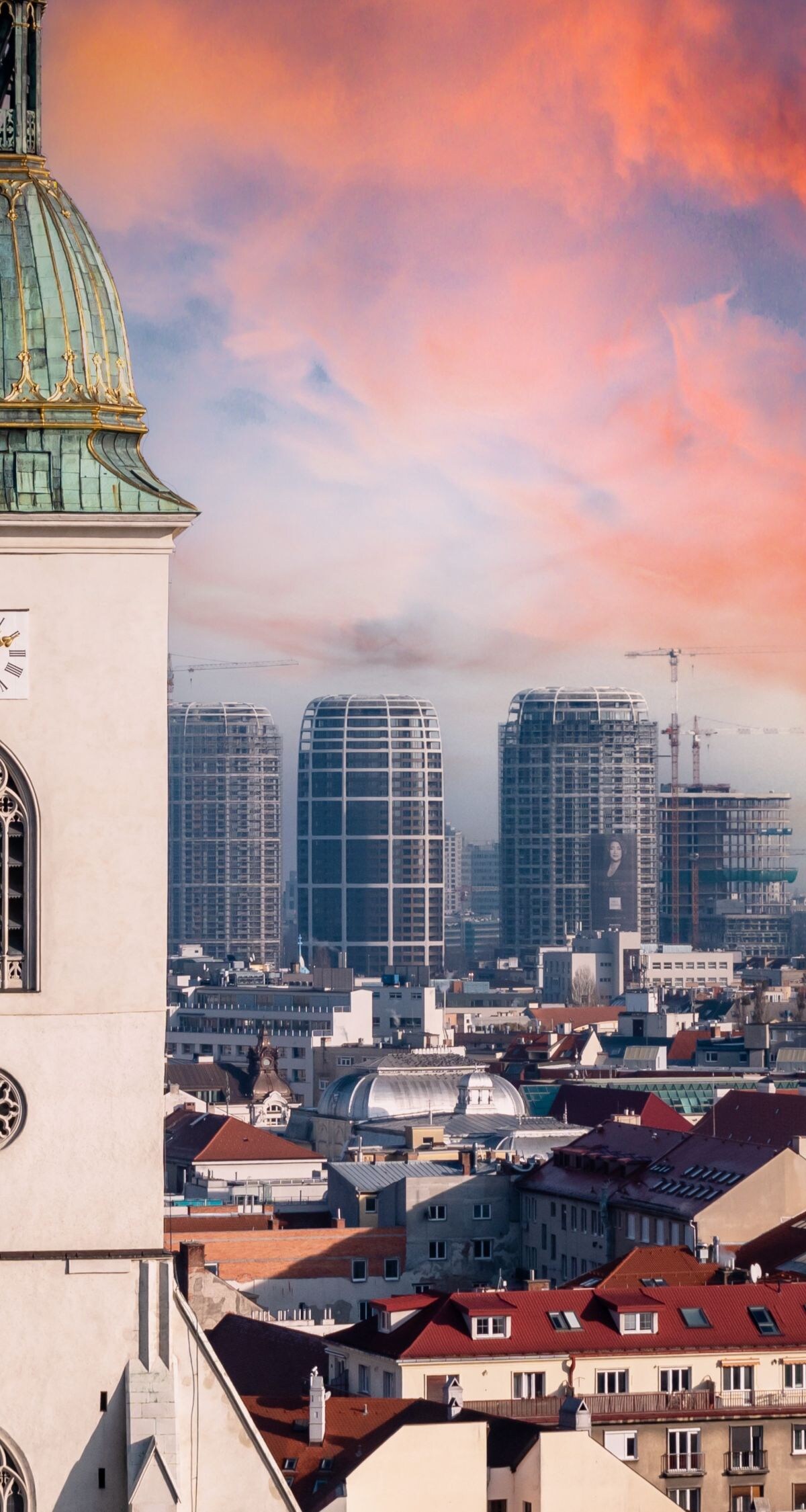 St. Martin's Cathedral and Bratislava Skyline