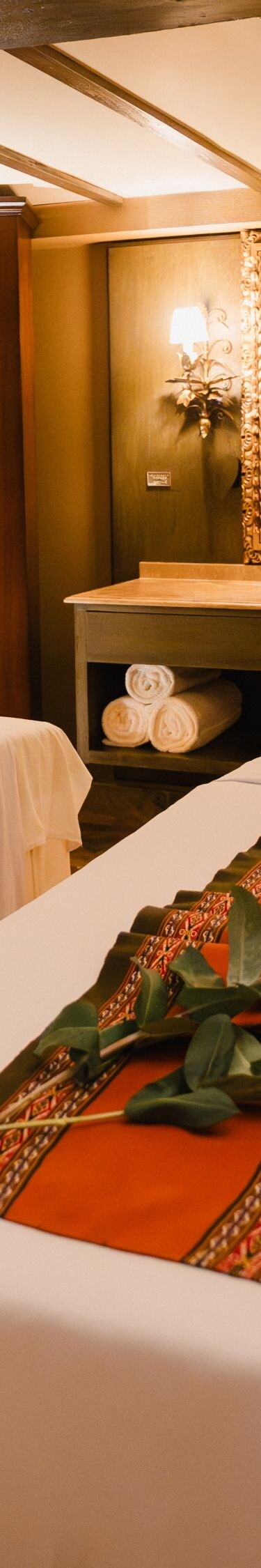 Interior de la sala de tratamientos del spa