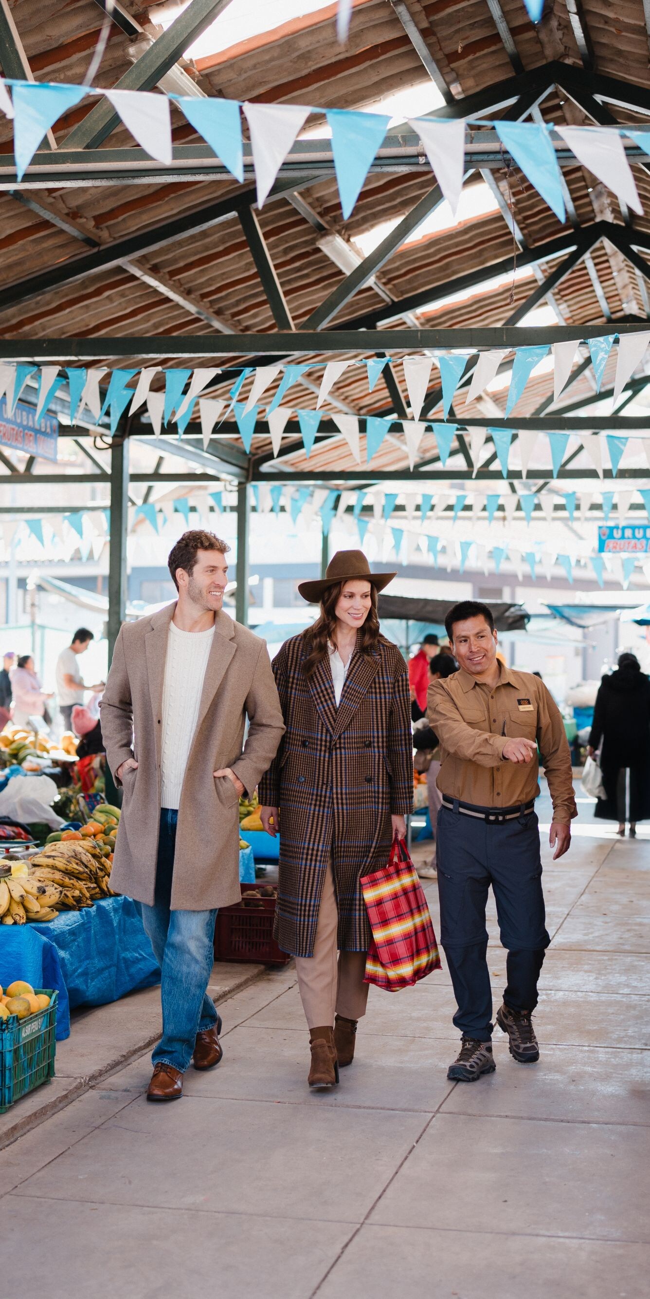Local market vendors and products