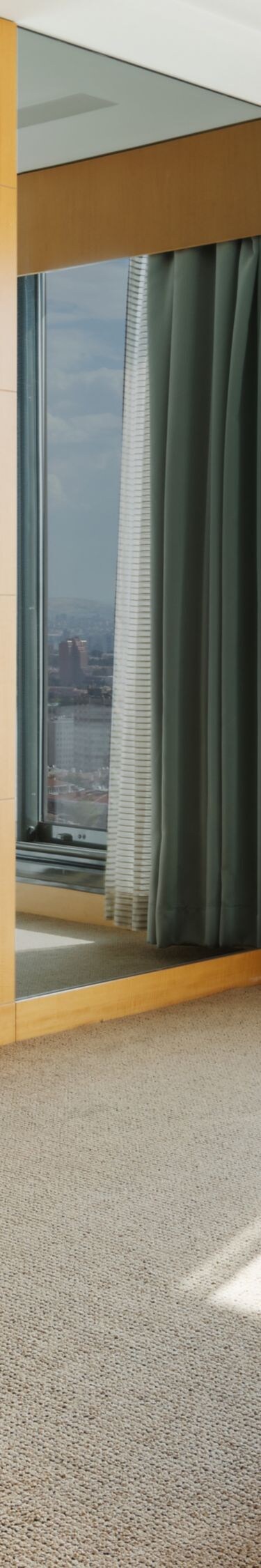 Deluxe Queen Room workspace overlooking Ankara