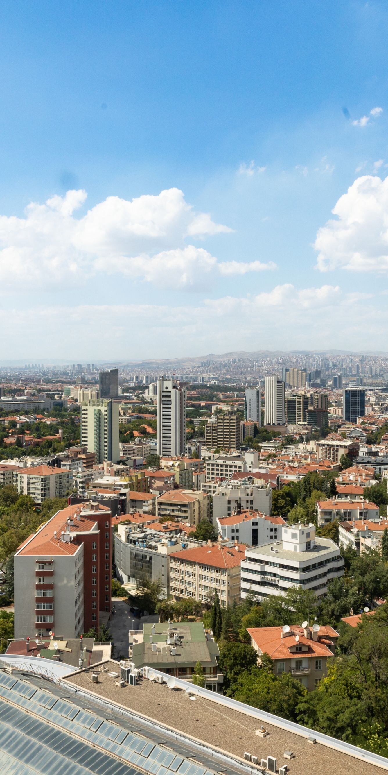 Panoramic Ankara city view from Lugal