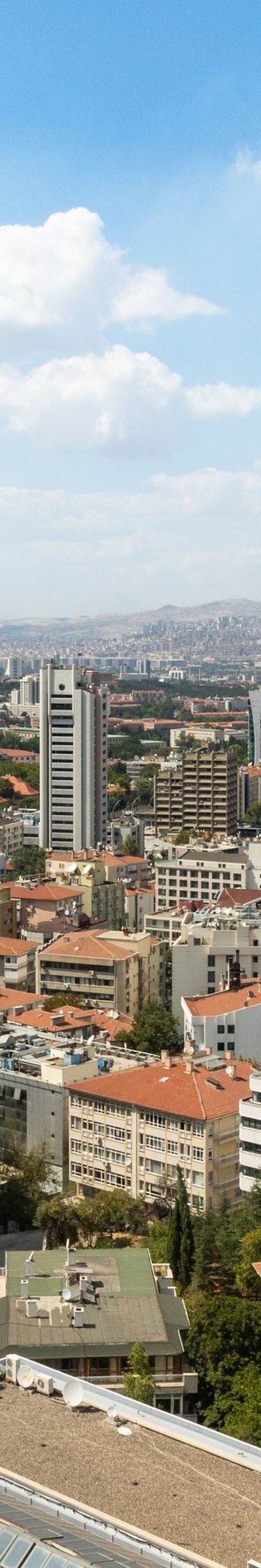 Panoramic Ankara city view from Lugal