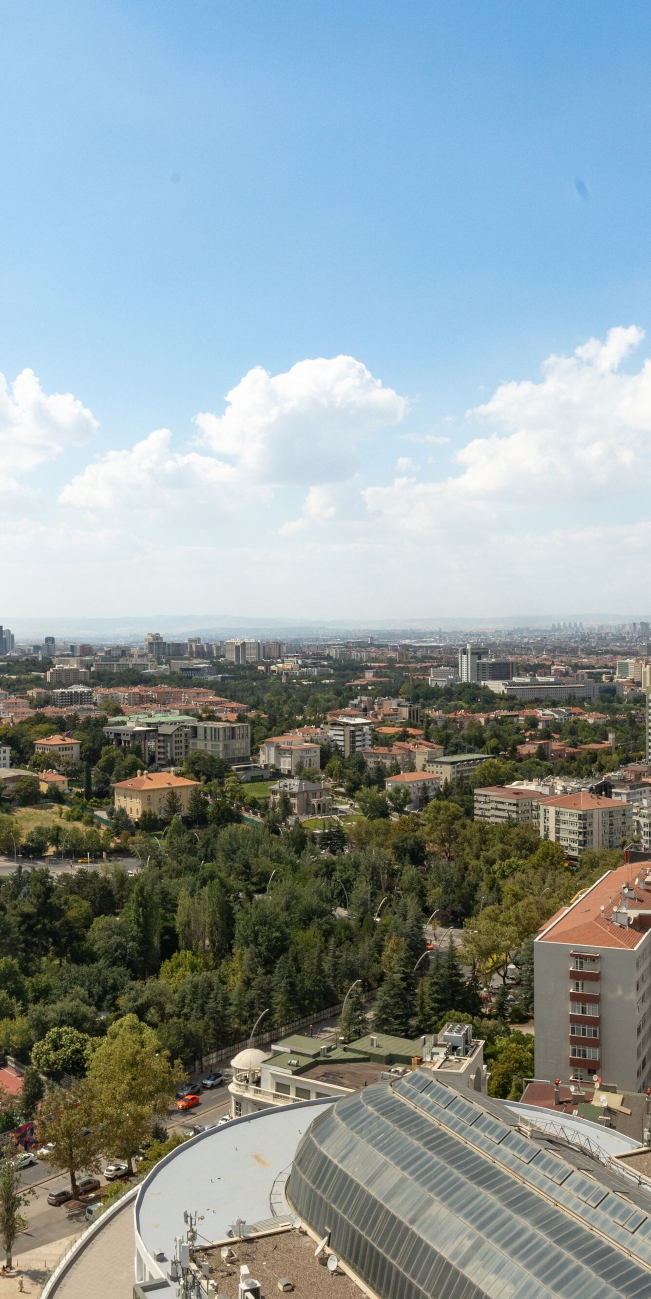 Panoramic Ankara city view from Lugal