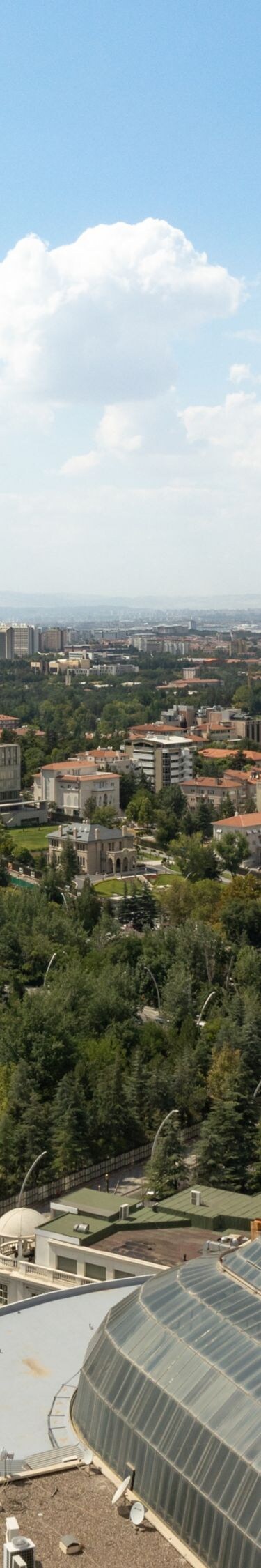 Panoramic Ankara city view from Lugal