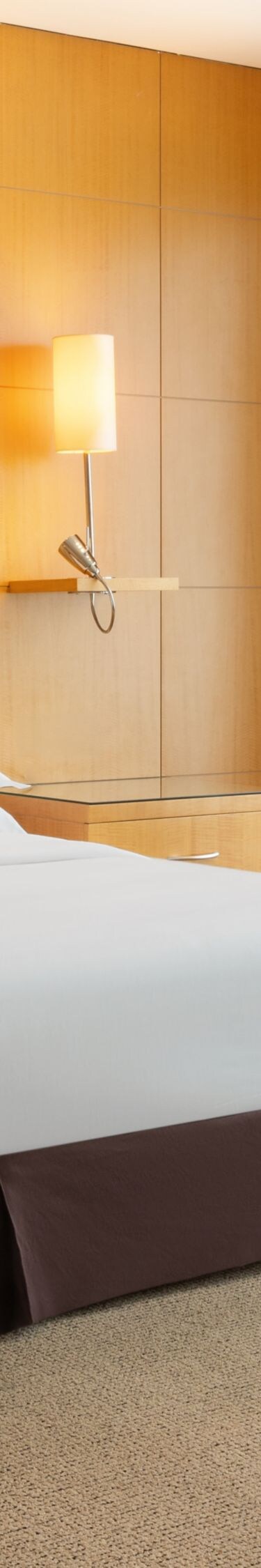 King bed with elegant vanity area