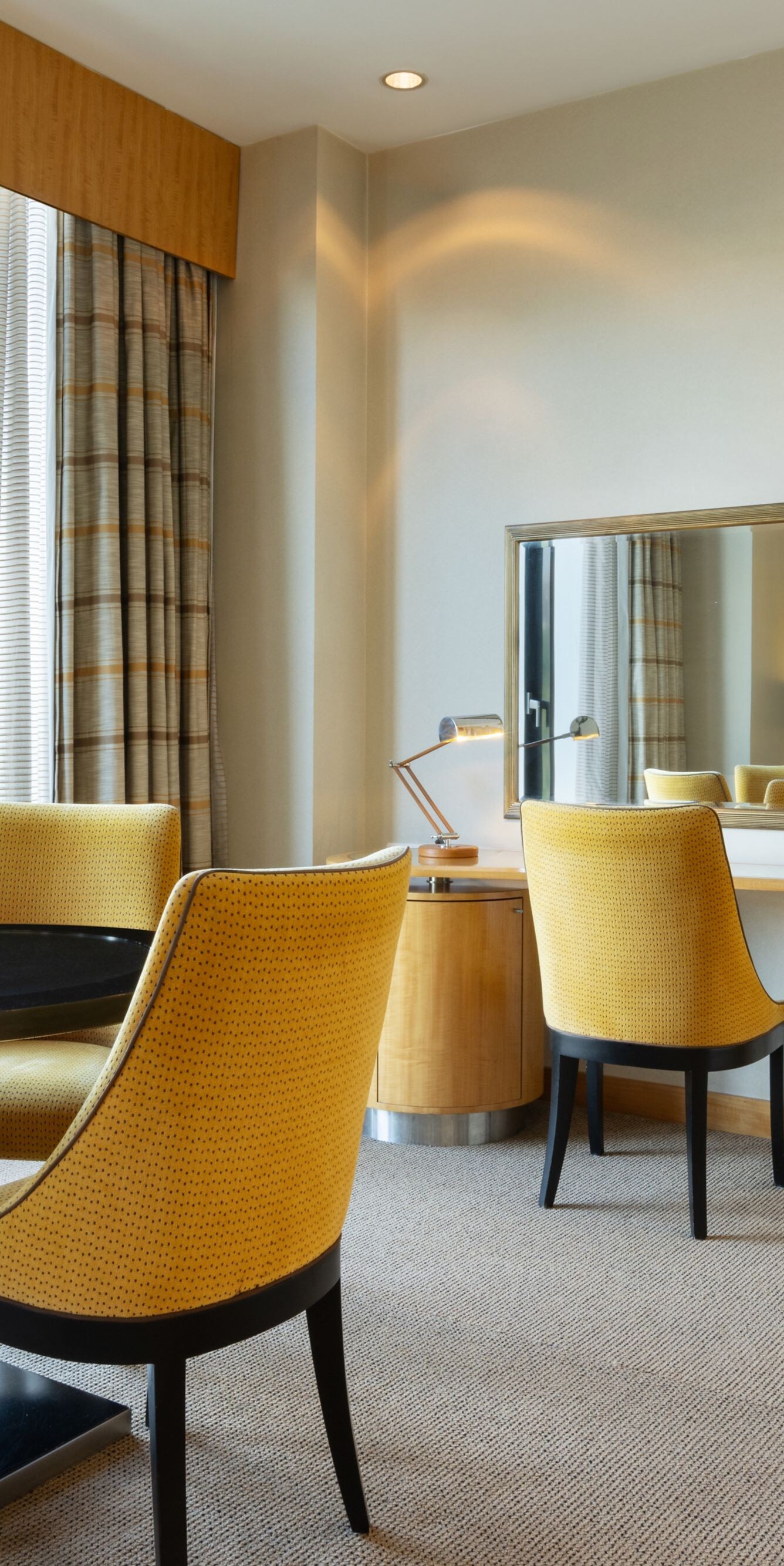 Two Bedroom Suite dining area with city view