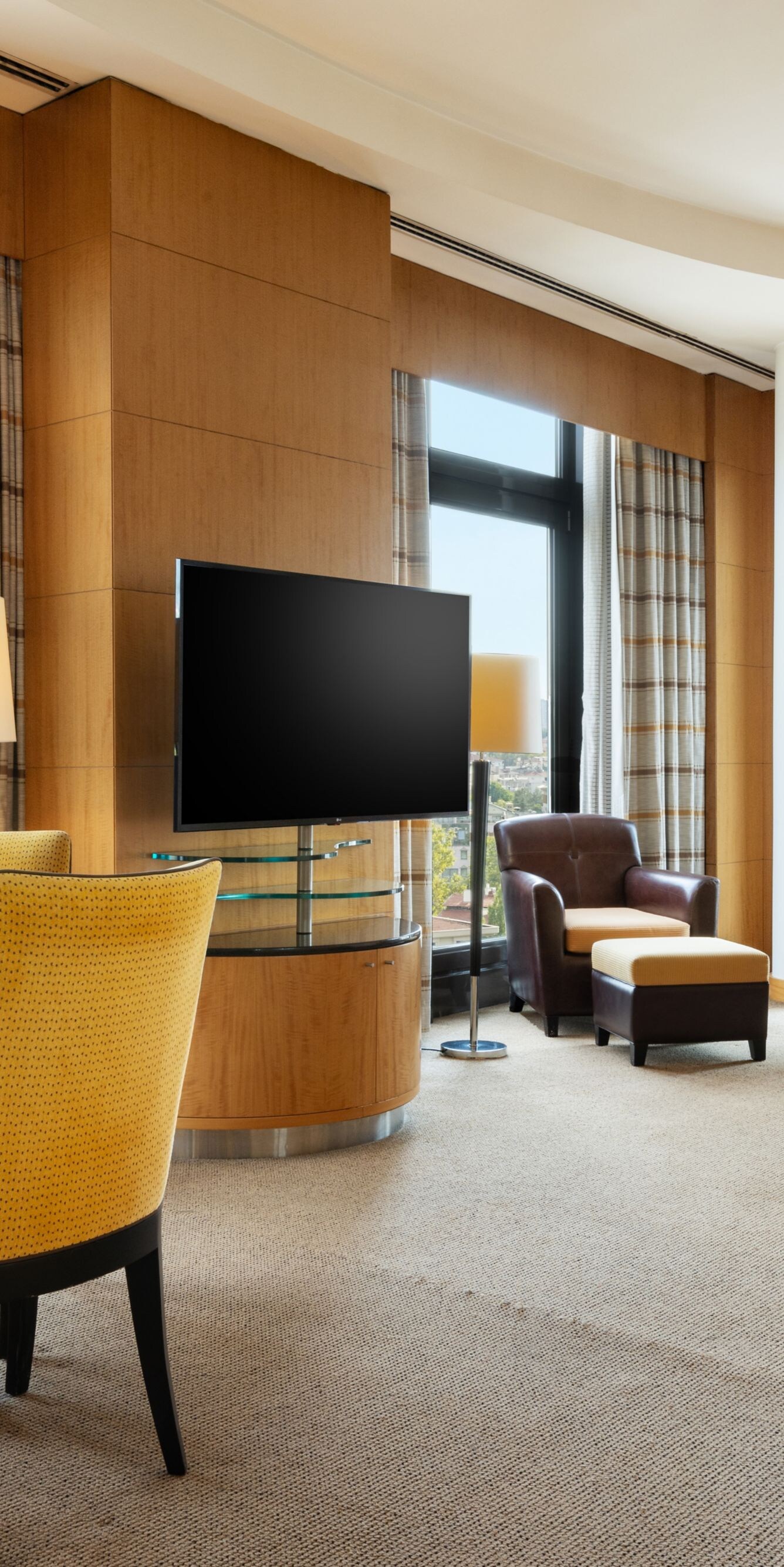 Two Bedroom Suite living room with city view