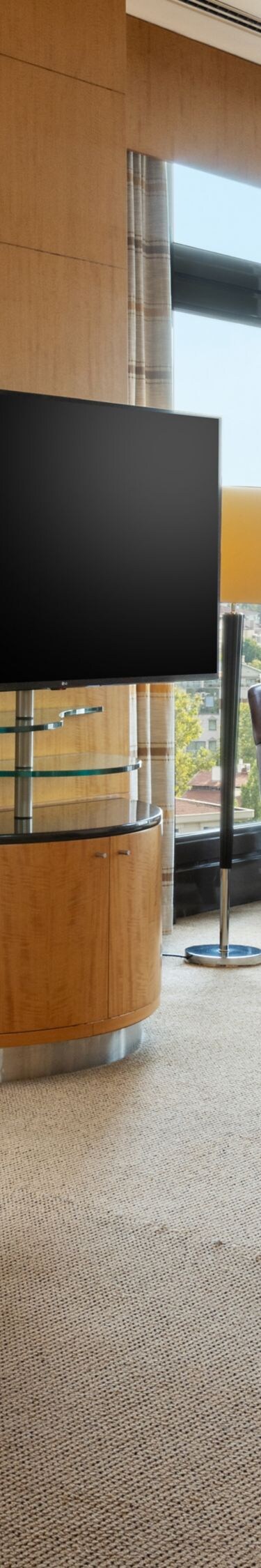 Two Bedroom Suite living room with city view