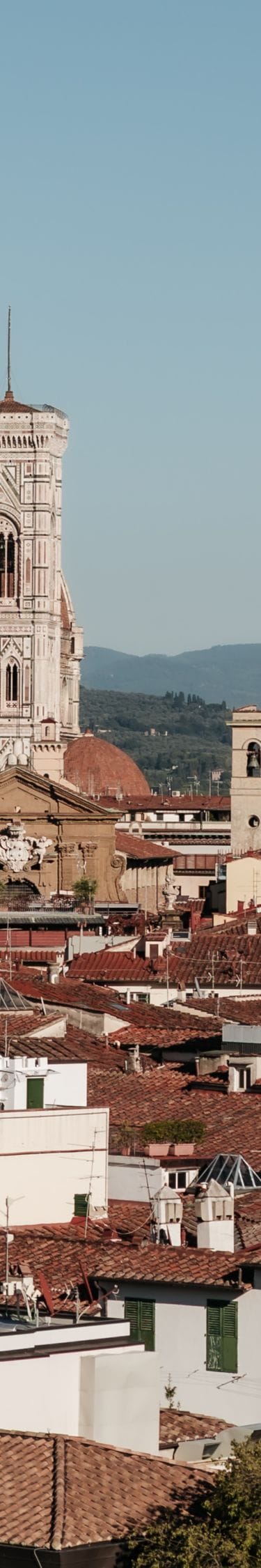 Vue sur le Duomo et le centre historique depuis le rooftop