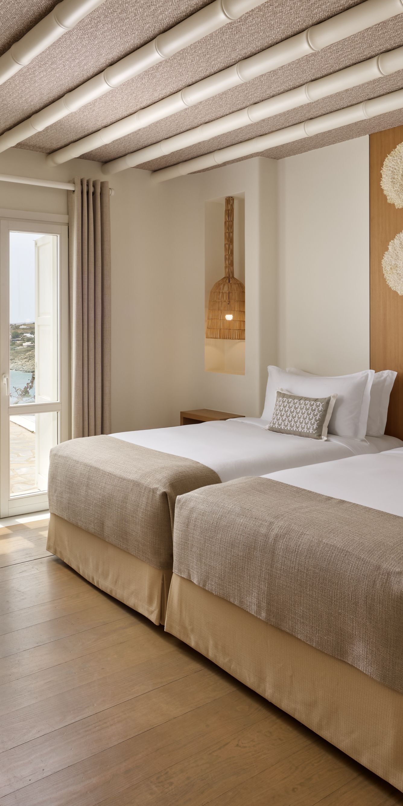 Habitación doble con terraza y vista al mar