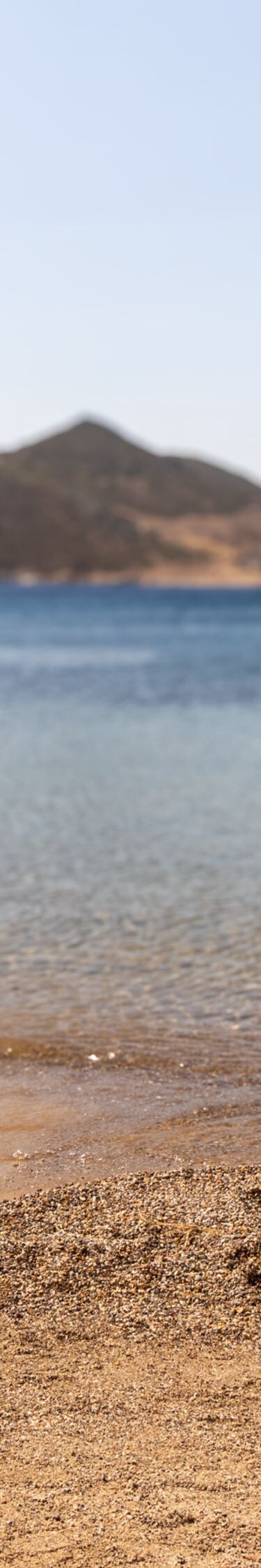Beach stroll by the Aegean shore