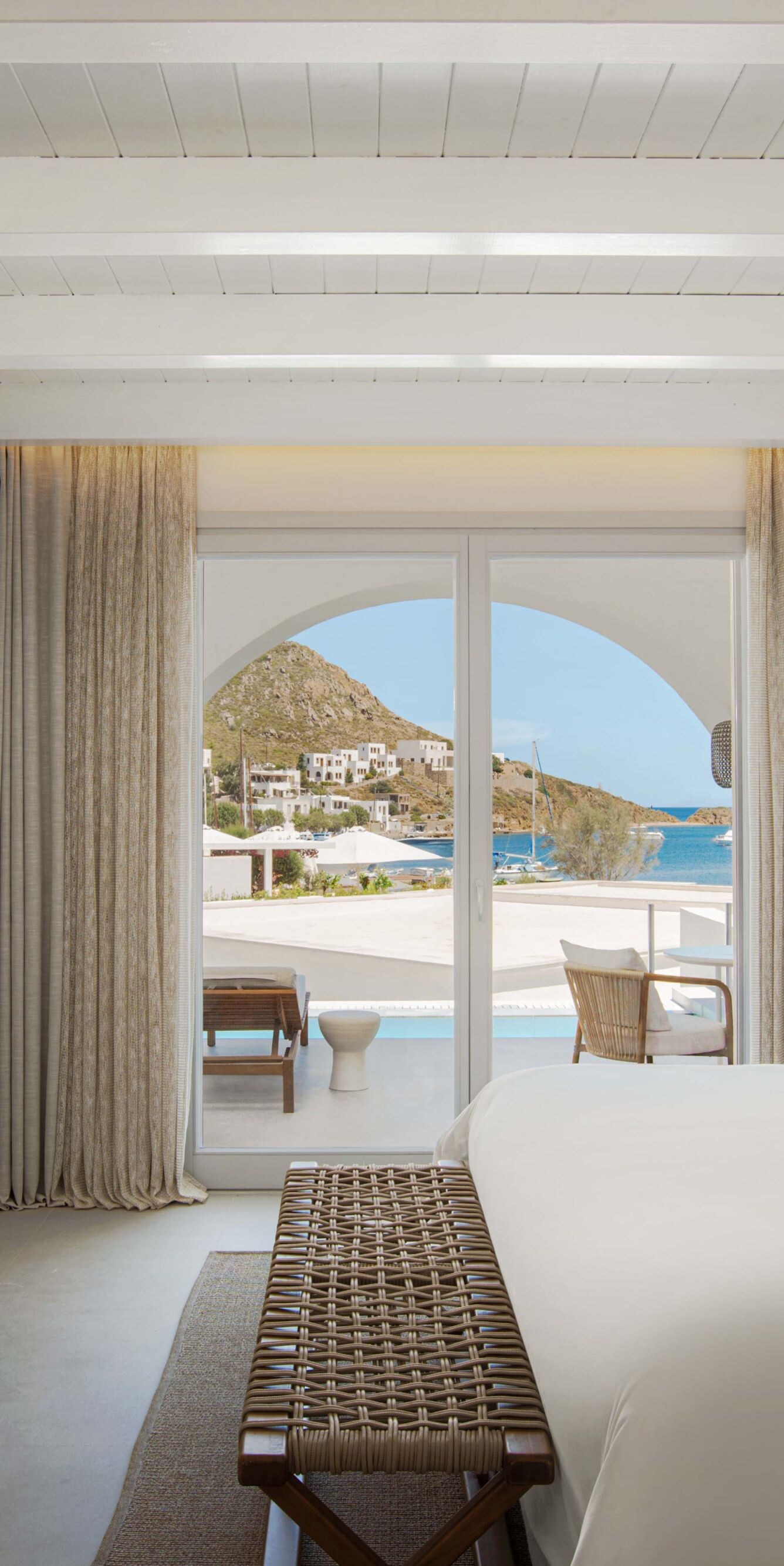 Elegant bedrrom with private pool
