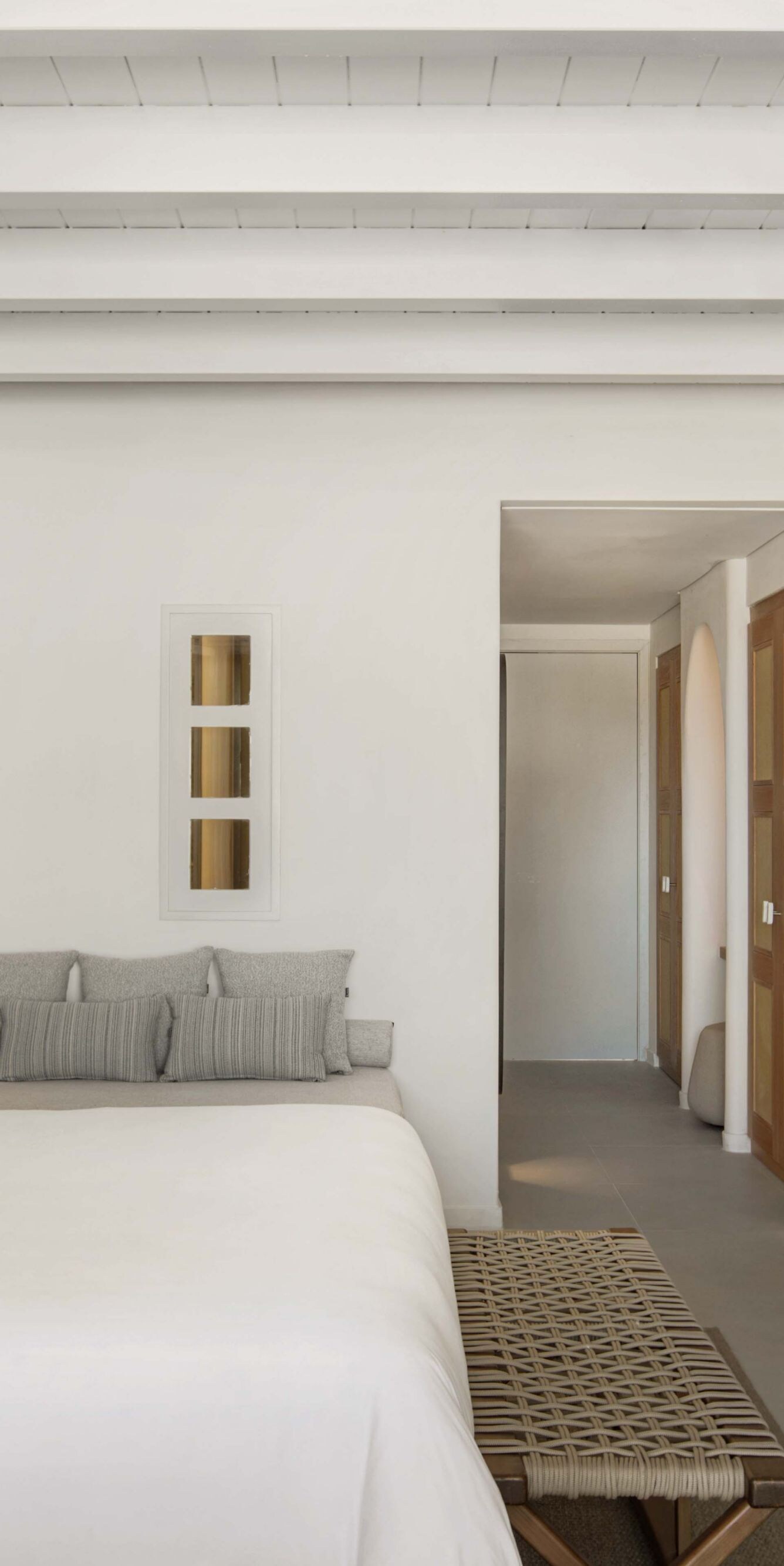 Spacious bedroom interior