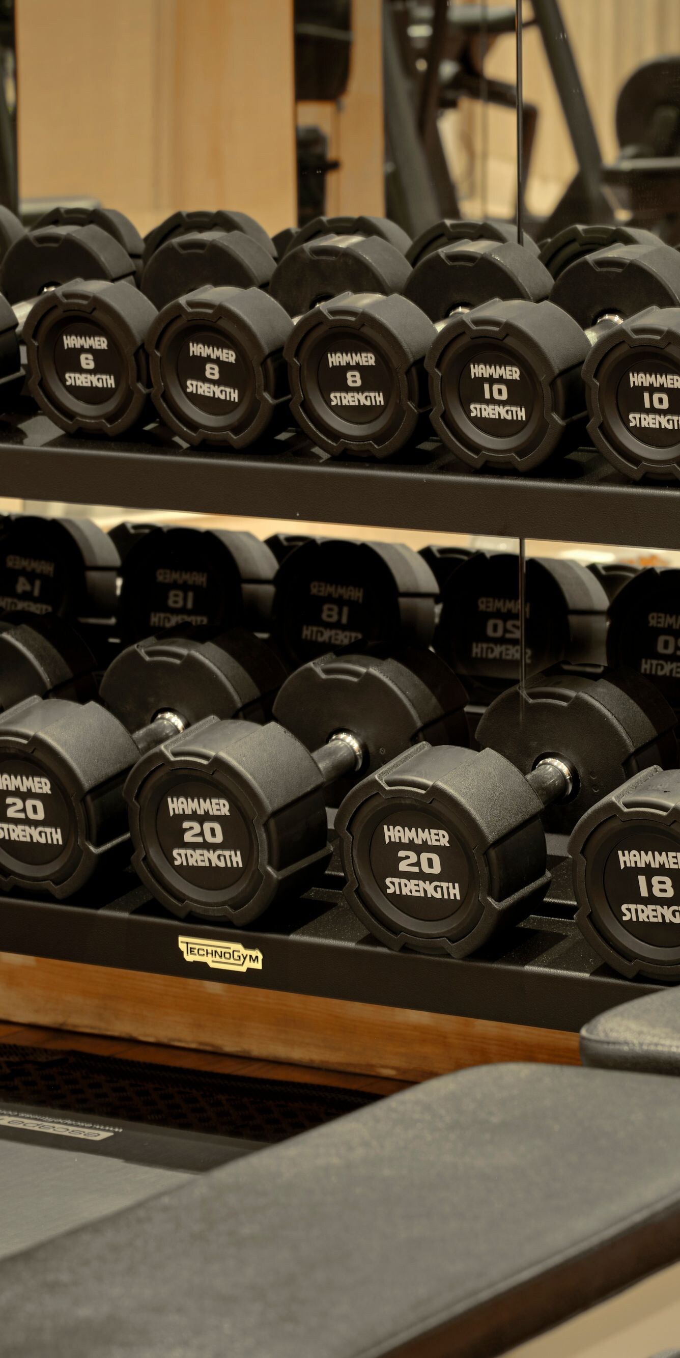 Fitness facility with modern lifting area