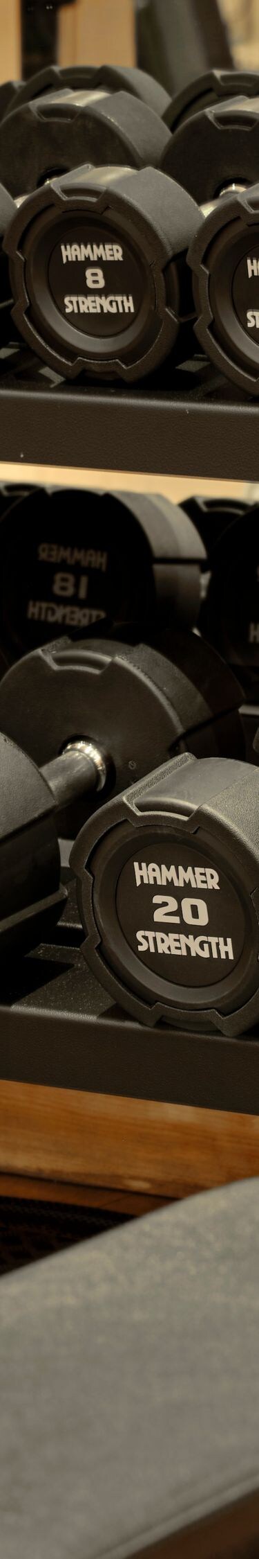 Fitness facility with modern lifting area