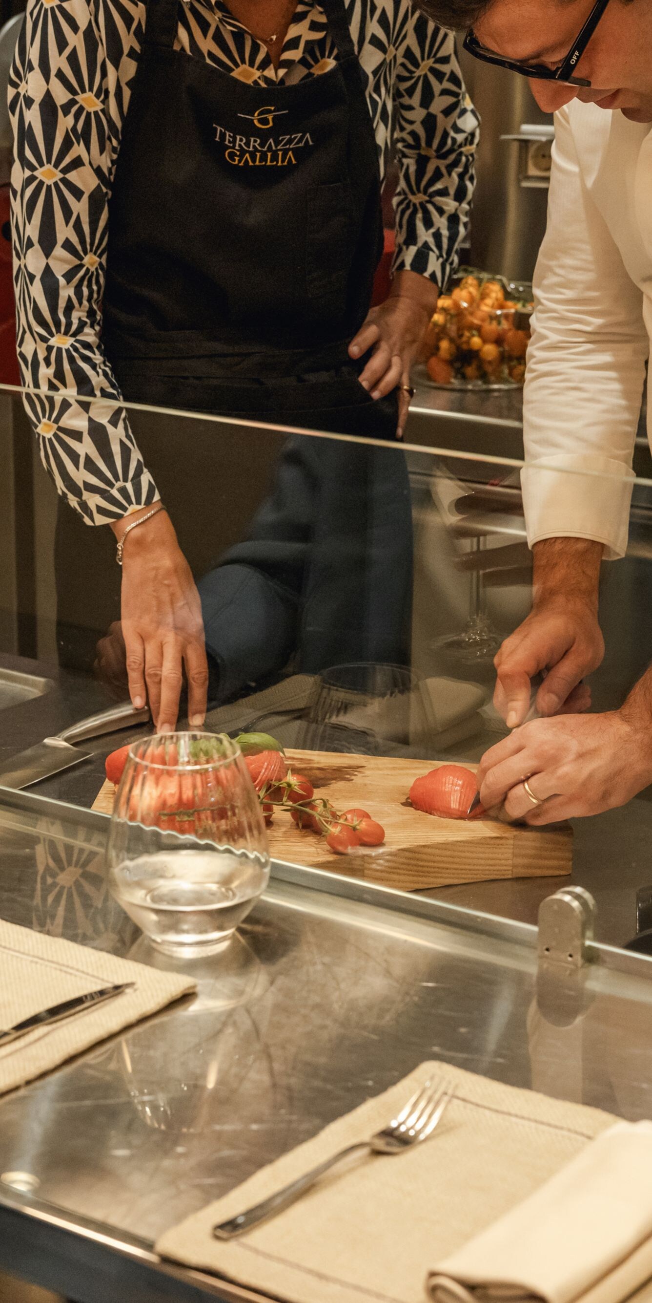 Corso di cucina nella cantina
