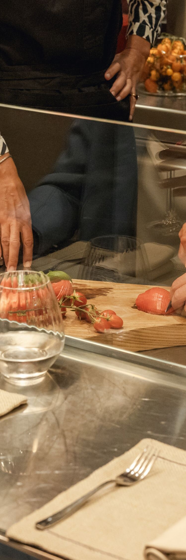 Corso di cucina nella cantina
