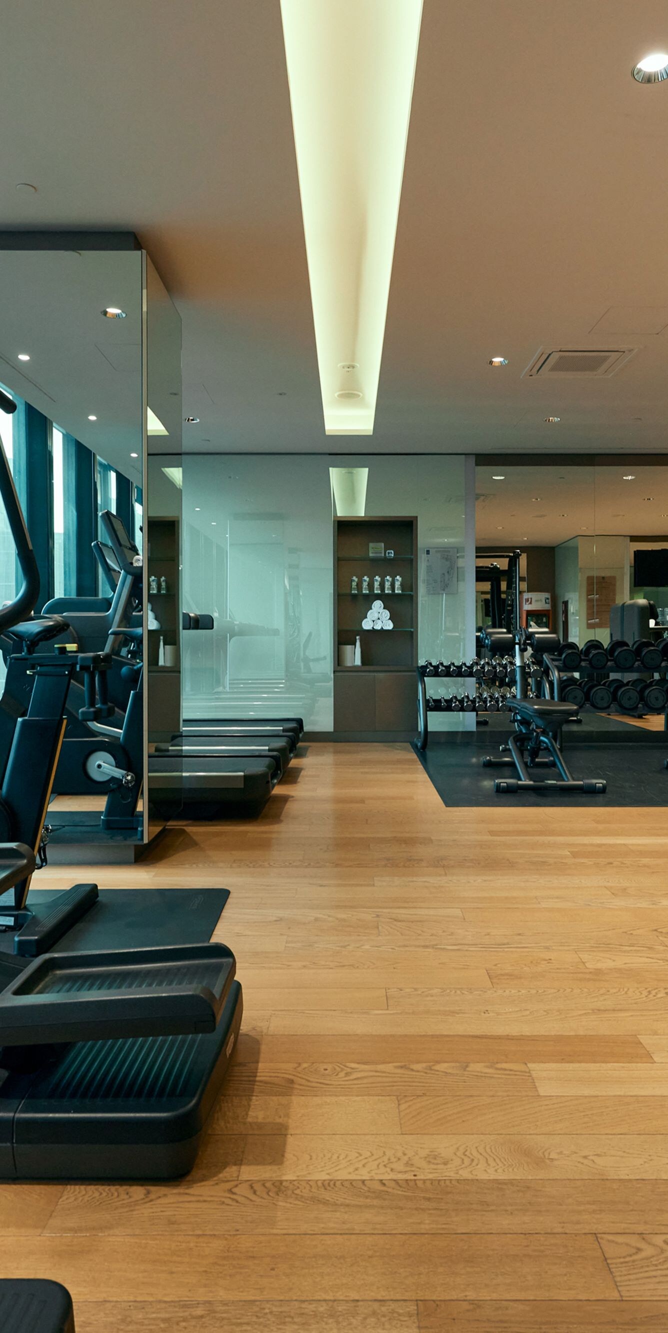Macchine cardio e attrezzatura per esercizi di potenziamento