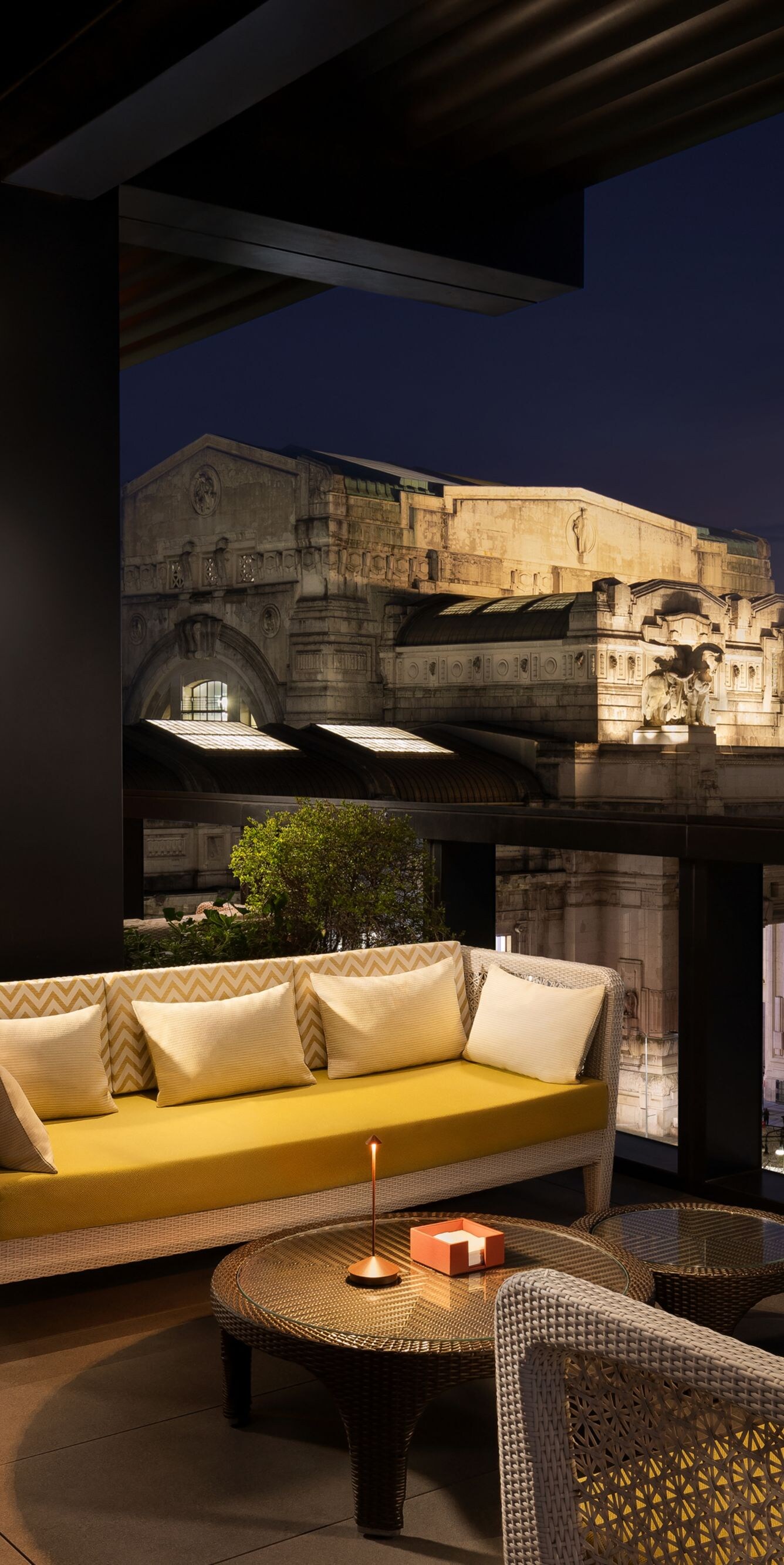Terrazza Gallia di notte