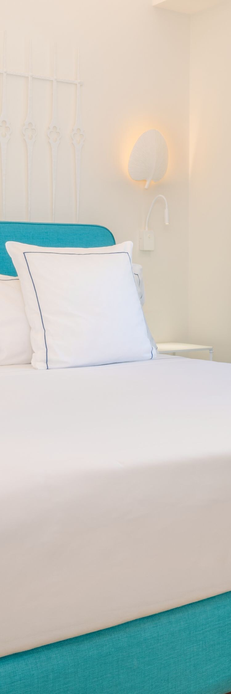 Bright guest room with king bed and patio access