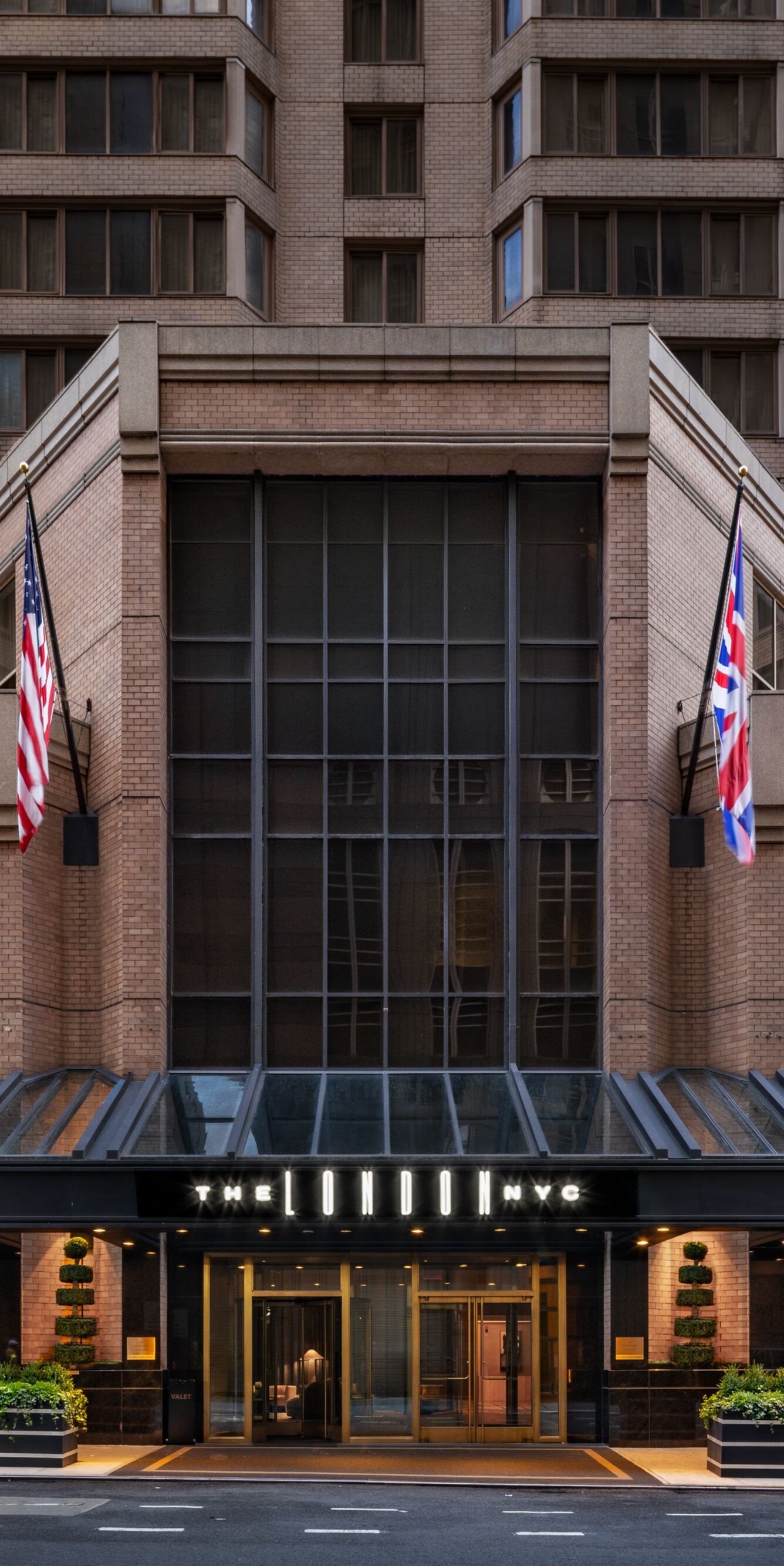 Exterior entrance of hotel