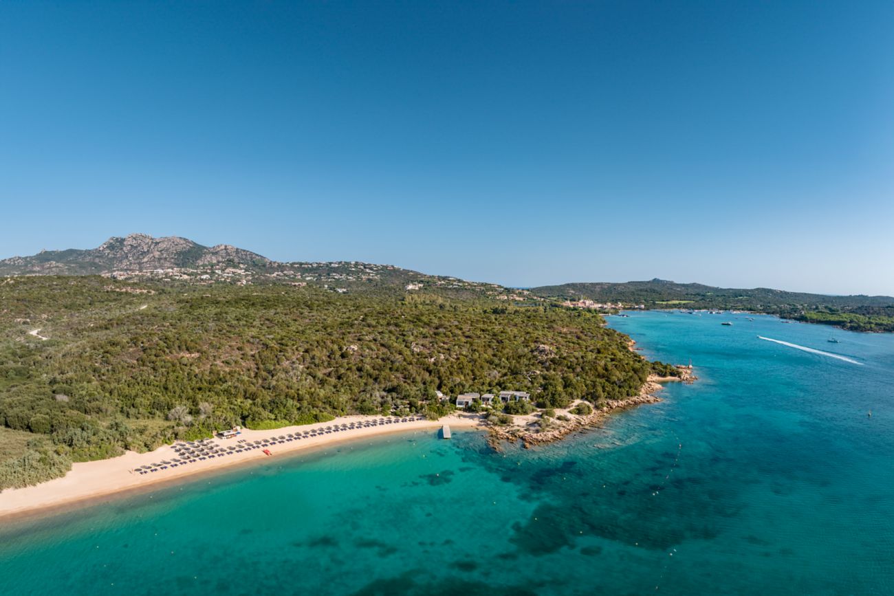 Aerial View of the beach 