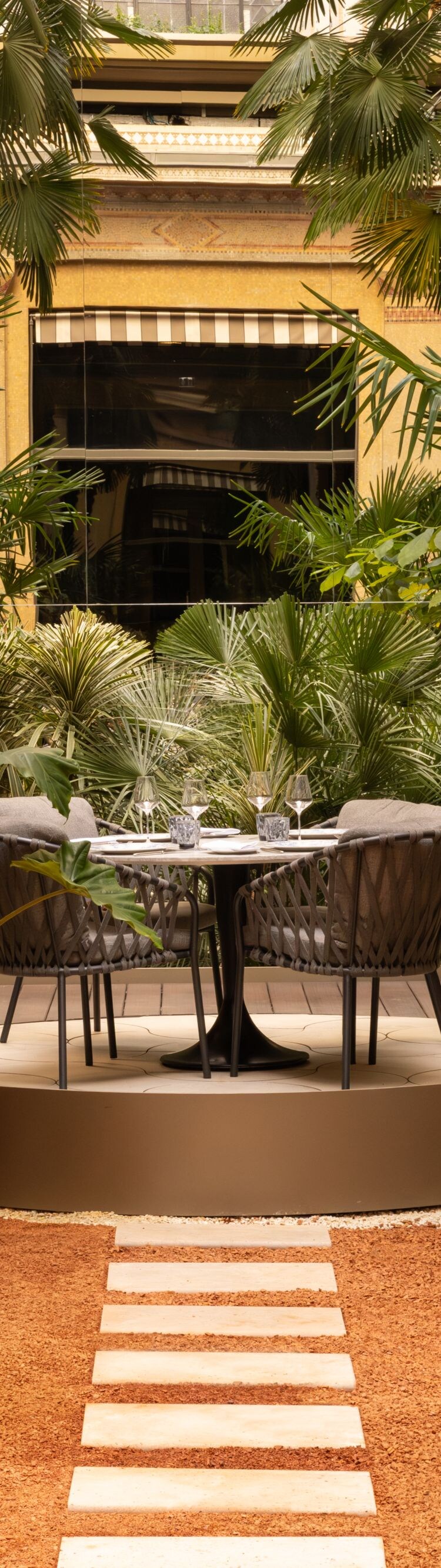 Décoration de la terrasse d'été 