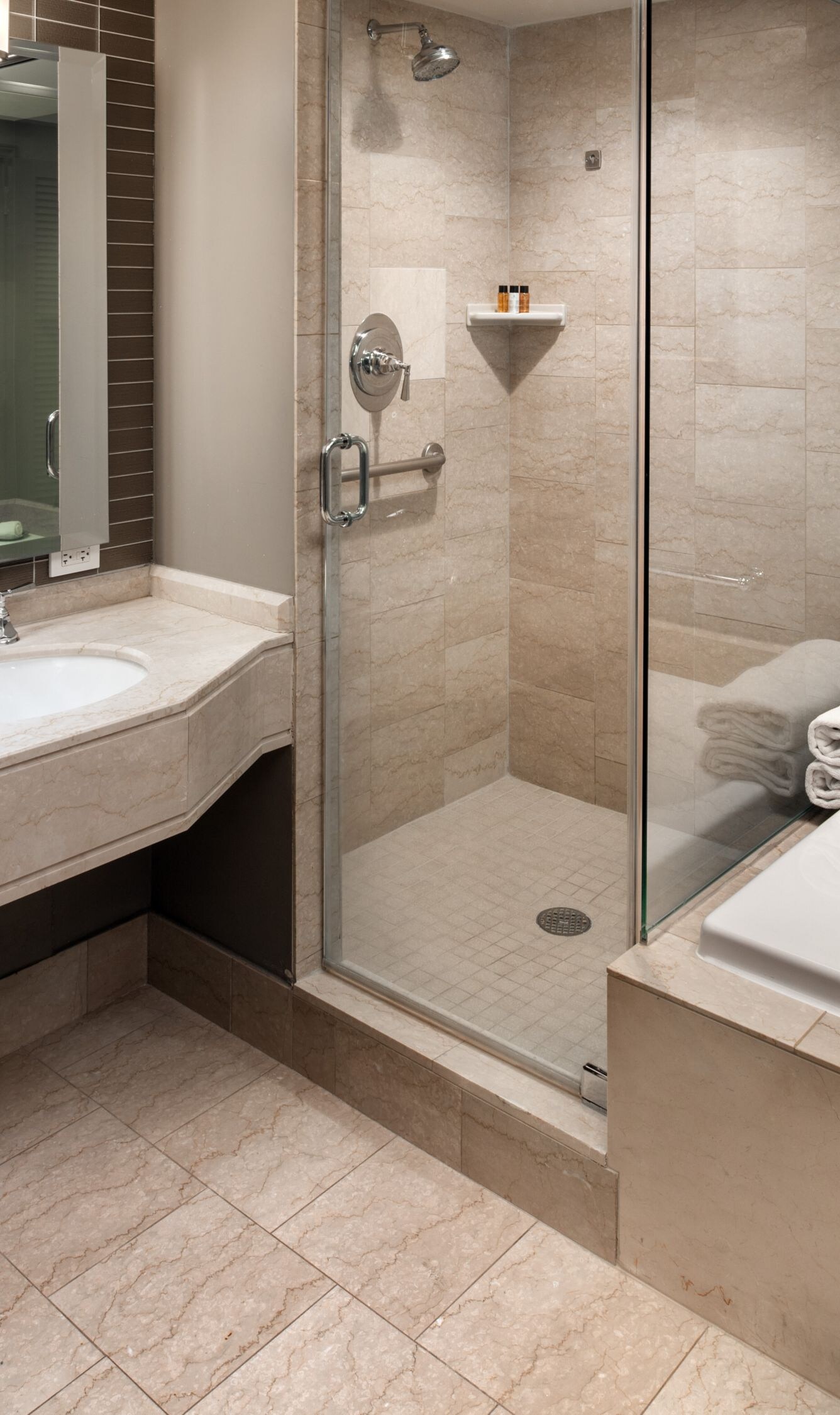 Executive Suite Bathroom Shower and tub. 