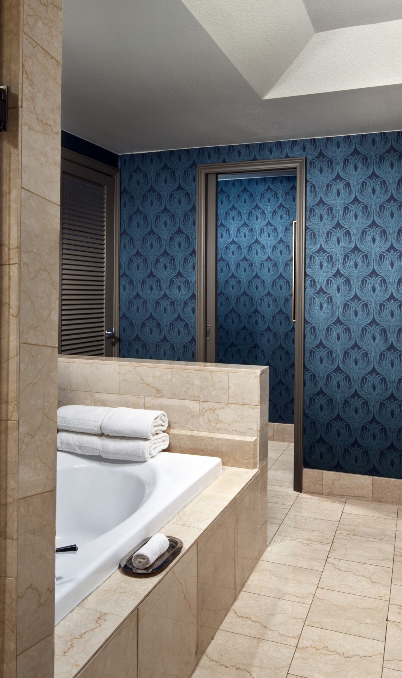 Executive Suite Bathroom with double sinks. 