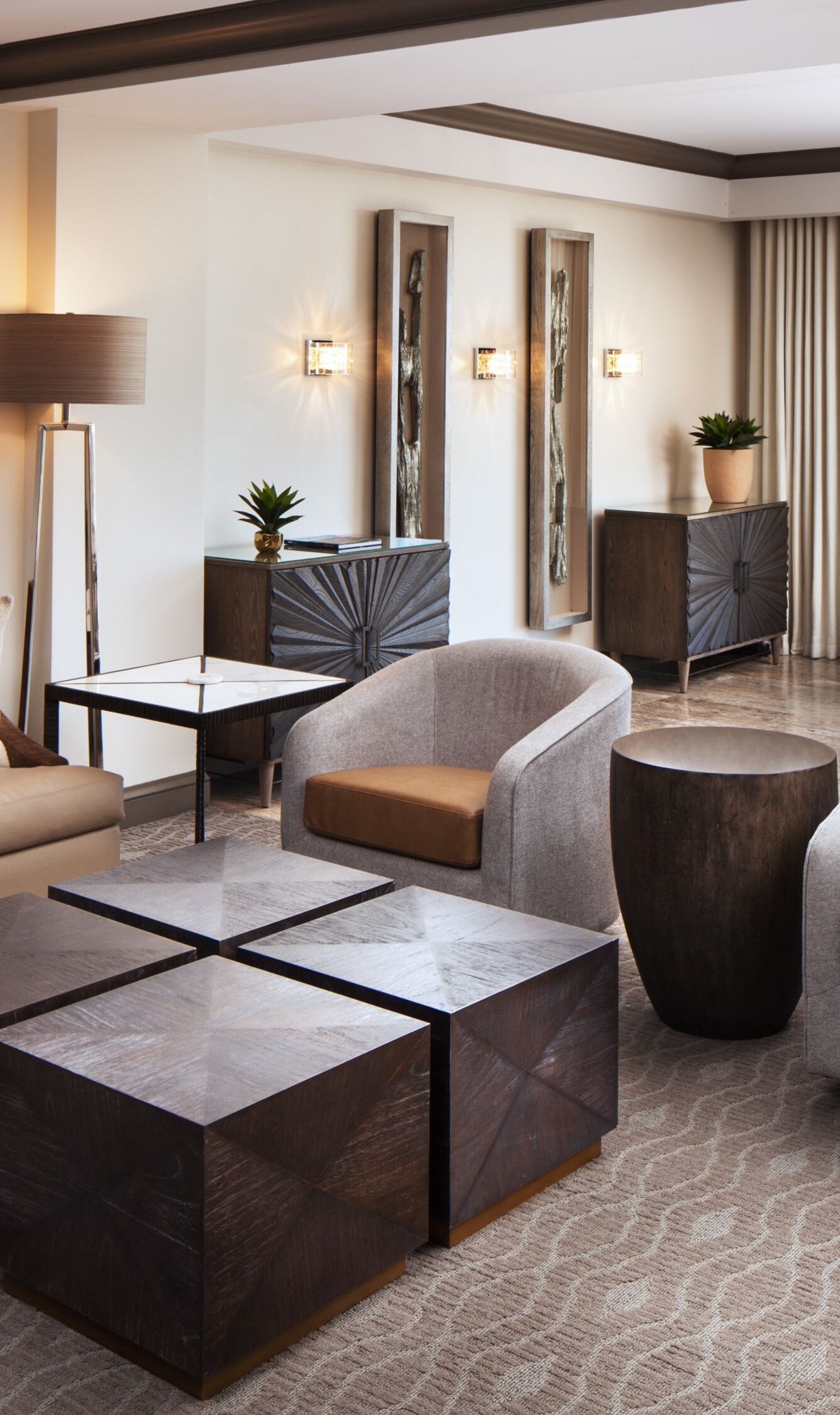 Executive Suite Living and Dining Rooms 