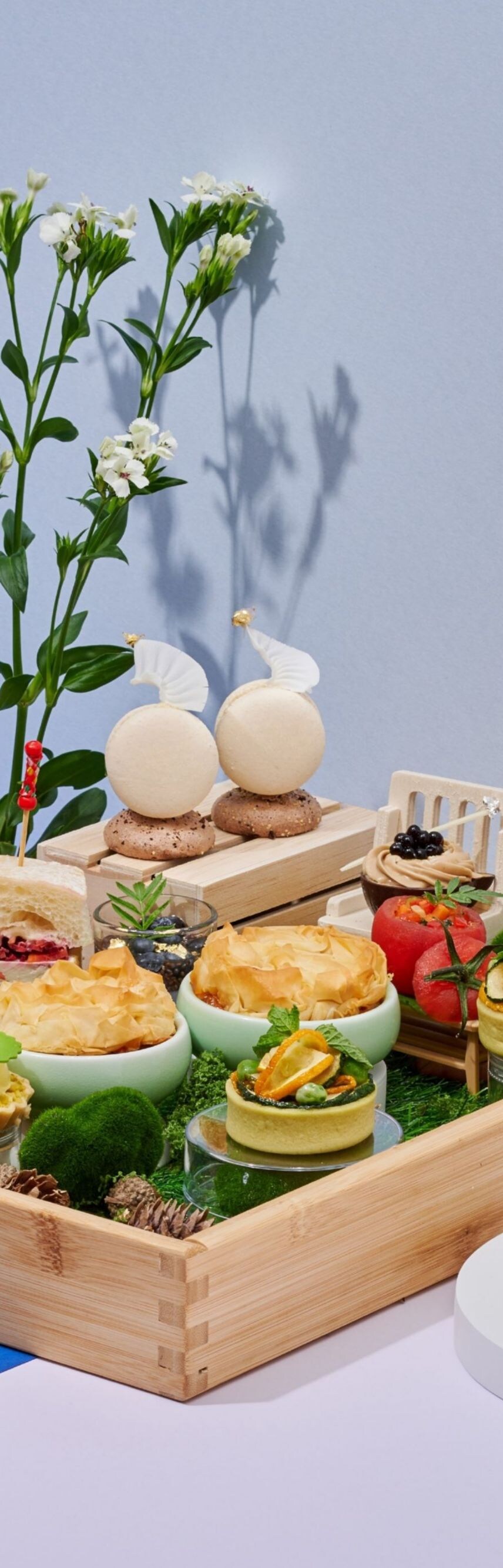 Vegan afternoon tea set