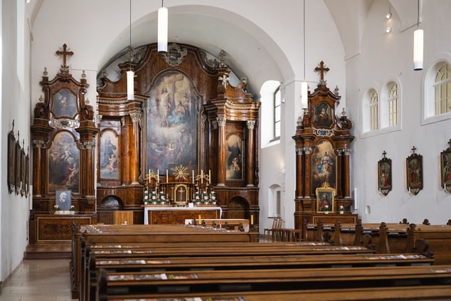 Inside Karlskirche in Vienna 