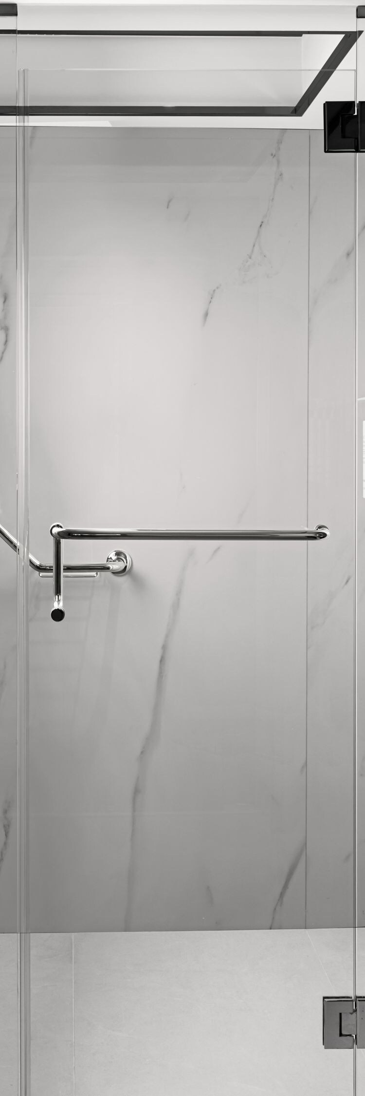 Luxurious bathroom with shower, premium finishes. 